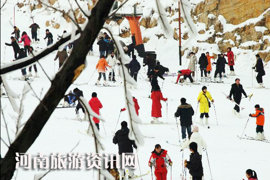 嵩山 滑雪 河南 冬季旅游