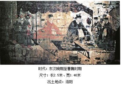 【河图洛影】古代壁画:夫妻宴饮图 _河南旅游资讯