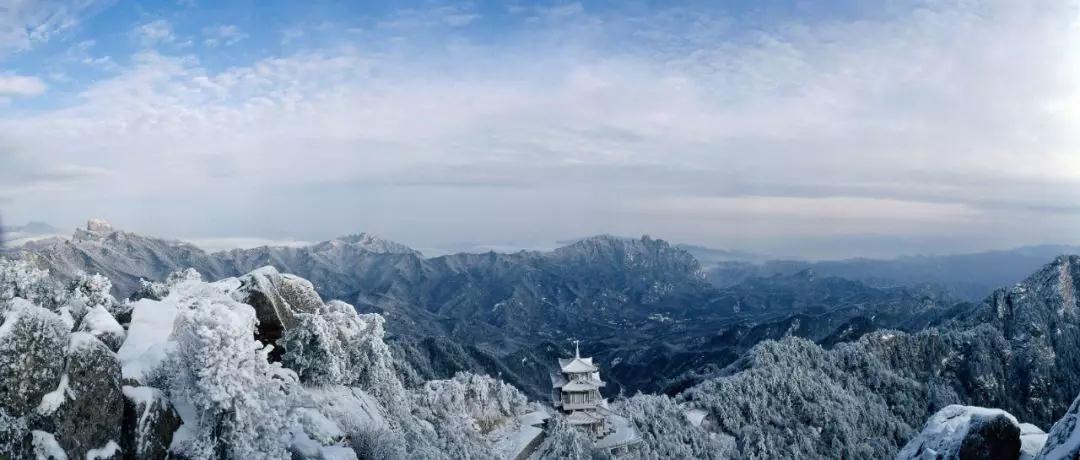 洛阳白云山：风一更，雪一更，云巅飞雪似琼楼