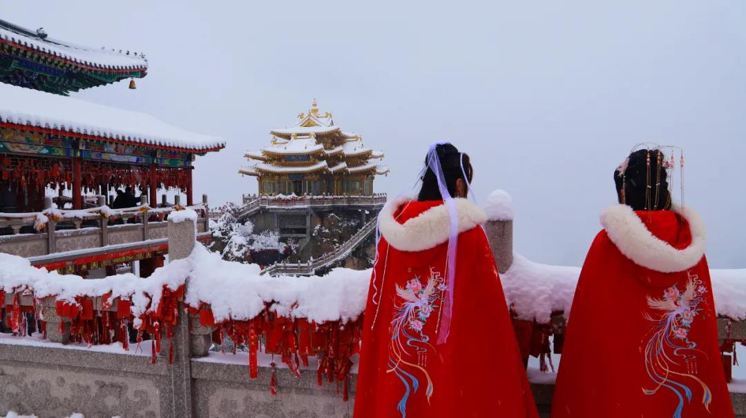 来了！鹅毛大雪！老君山入秋第二场雪强势登场！