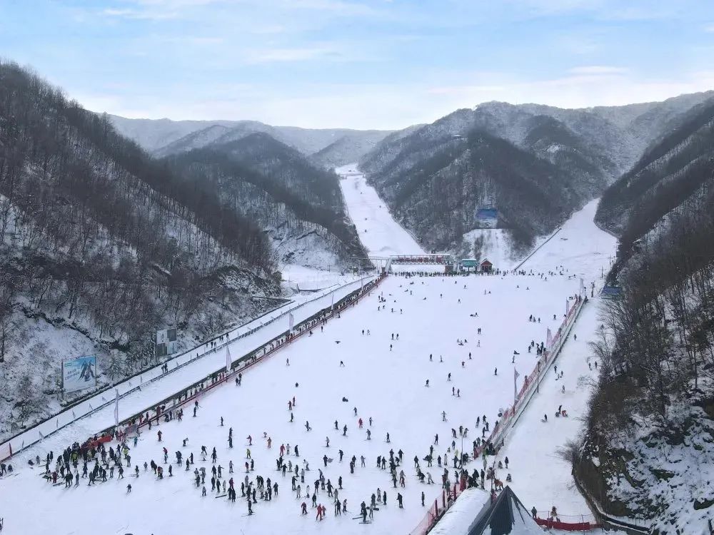 第二批国家级滑雪旅游度假地名单公示 伏牛山滑雪旅游度假地上榜（伏牛山滑雪场初级道）