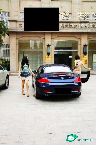 开宝马上学美女 很惊艳却很低调(图片) - 河南旅